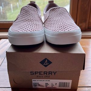 NWT and Box.  Sperry Slip Ons.  Super Cute.